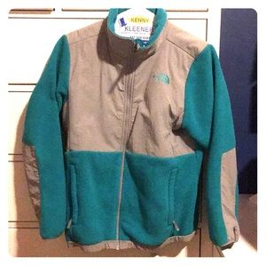 Blue/Green XL Zip up North face Jacket